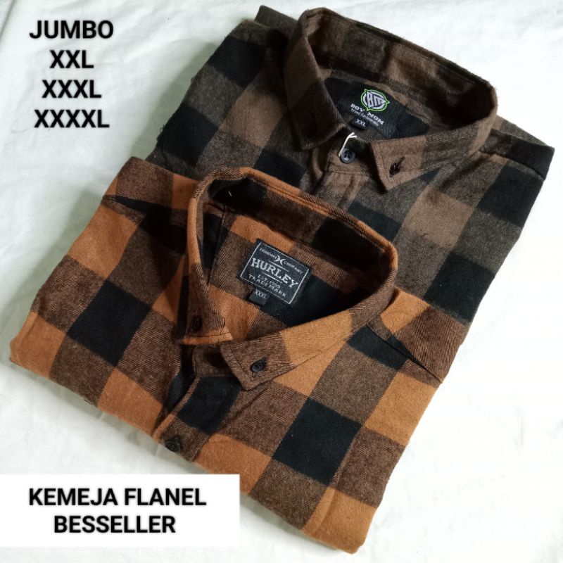 KEMEJA FLANEL KOTAK KOTAK JUMBO KEMEJA FLANEL PRIA WANITA KEMEJA FLANNEL LENGAN PANJANG KEMEJA FLANNEL IMPORT