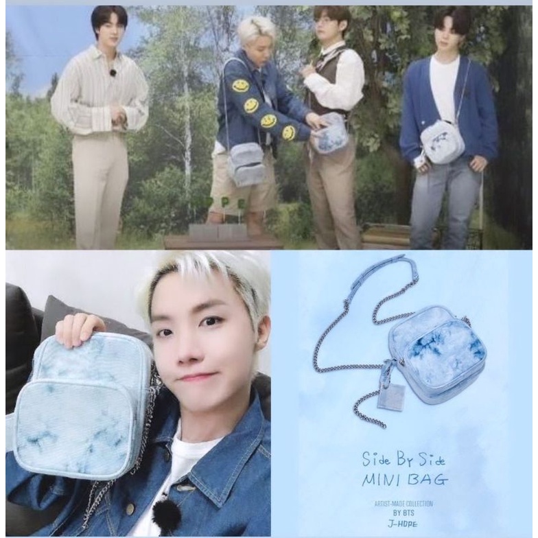 READY STOCK OFFICIAL MERCH BY BTS J-HOPE HOBI SIDE BY SIDE MINI BAG TAS JHOPE