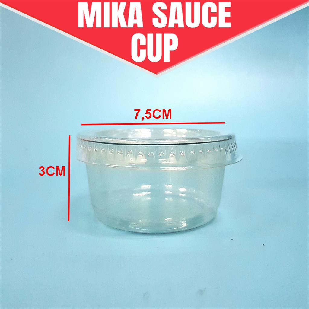 SATUAN Mika Plastik Sauce Cup/ Mika Plastik Sauce Kekinian / Mika Cup