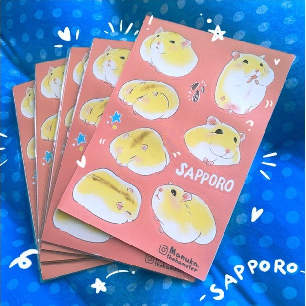 BYHAMSTER | Sagano Sticker Set by Manukathehamster / sticker hamster