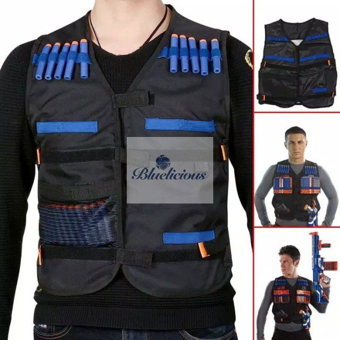 Rompi Nerf Series Tactical Nerf Vest N-strike Jaket Elite Soft Bullet