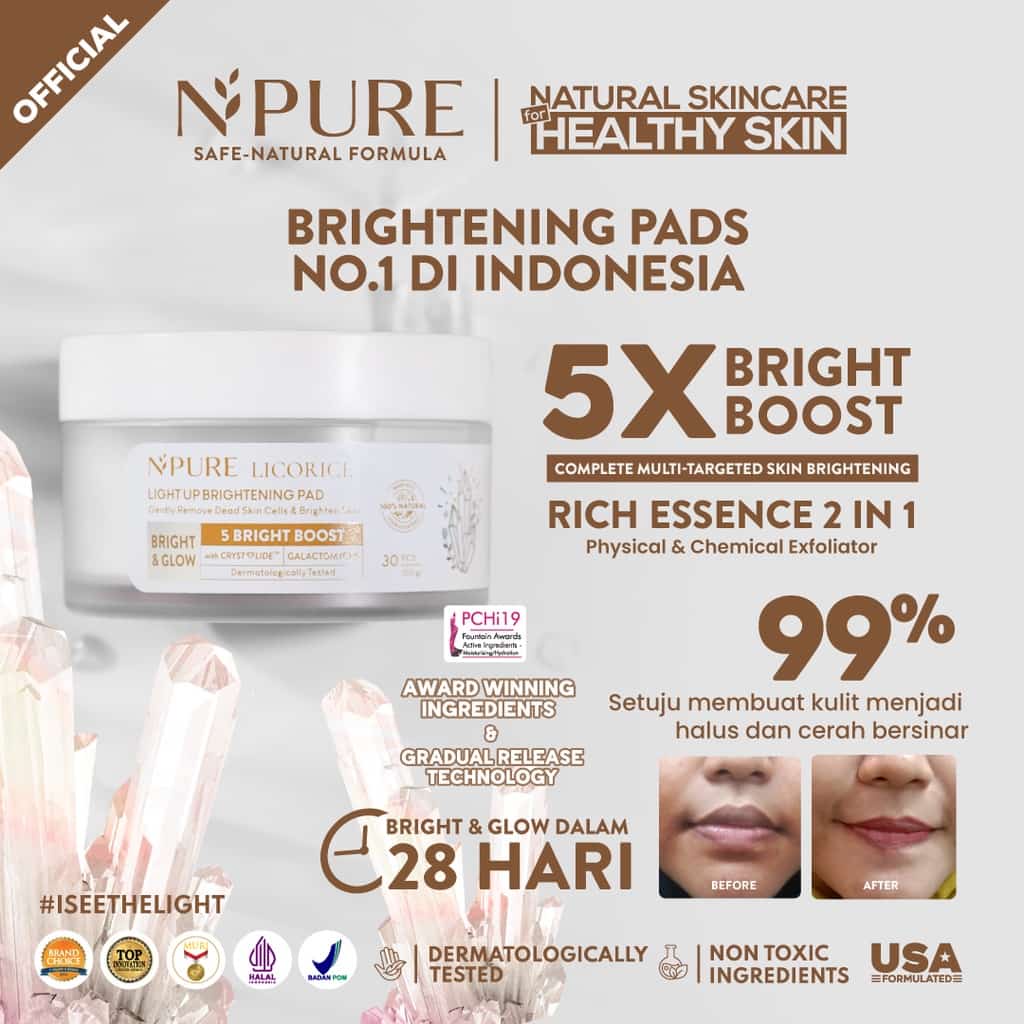 NPURE LICORICE Cleanser / FACIAL WASH | Toner | Serum | Moisturizer | LIPGHT UP Pad | Sheet Mask | MOONLIGHT | PEELINGAXILLARY