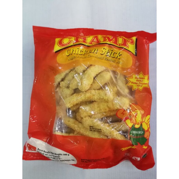 

Champ chicken stick 500gr Nuget ayam frozen