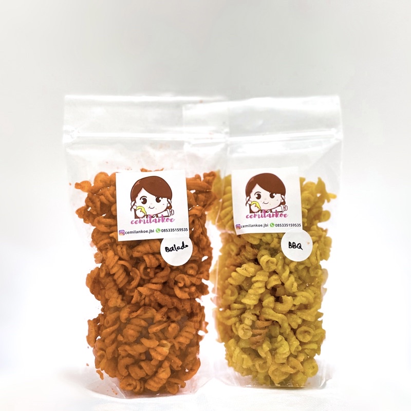 

Makaroni spiral enak gurih 100gr, 200gr