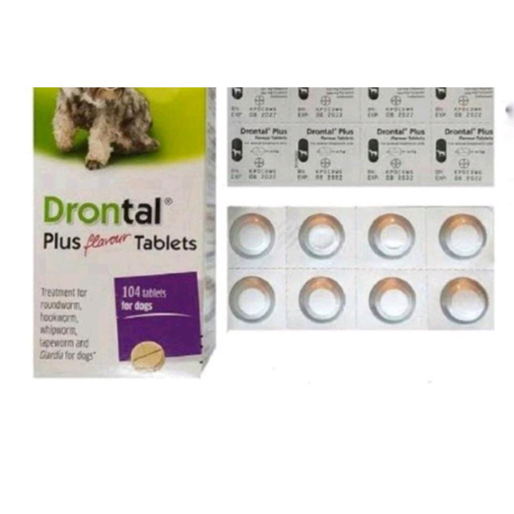 Drontal DOG obat cacing anjing bulat perbiji