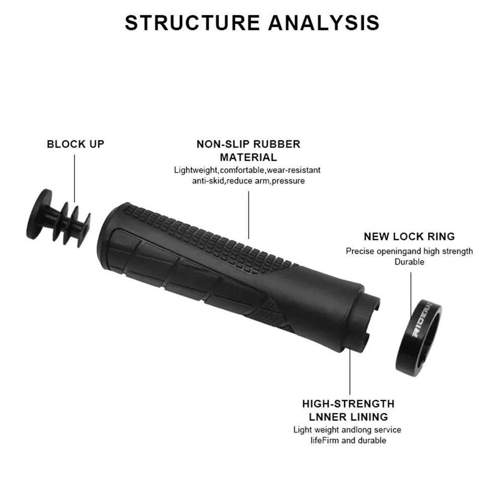 Nanas Grip Sepeda Peralatan Sepeda Penyerap Goncangan Olahraga Luar Ruangan Locking Grips Casing Cover