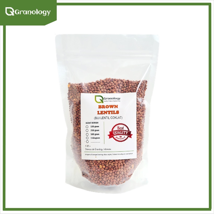 Kacang Lentil Coklat / Brown Lentil (500 gram) by Granology