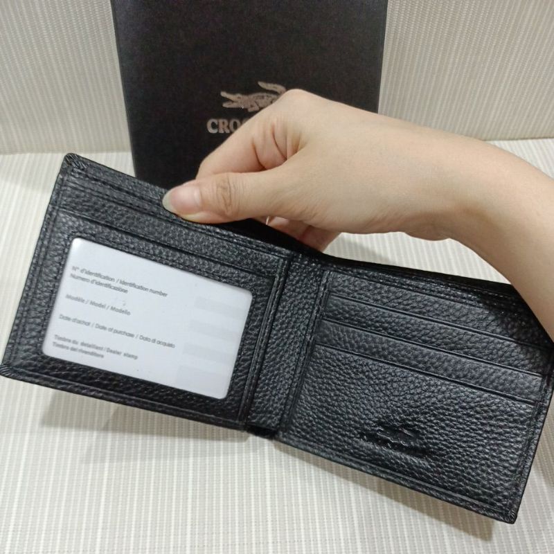 Dompet pendek pria import kulit asli