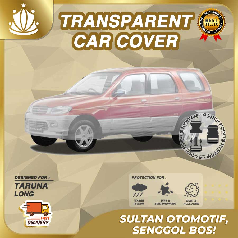 Body Cover Mobil Plastik TEBAL Taruna Long WATERPROOF