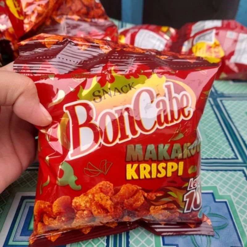 

Makaroni Boncabe Level 10 Mini pack 1renceng Isi 10