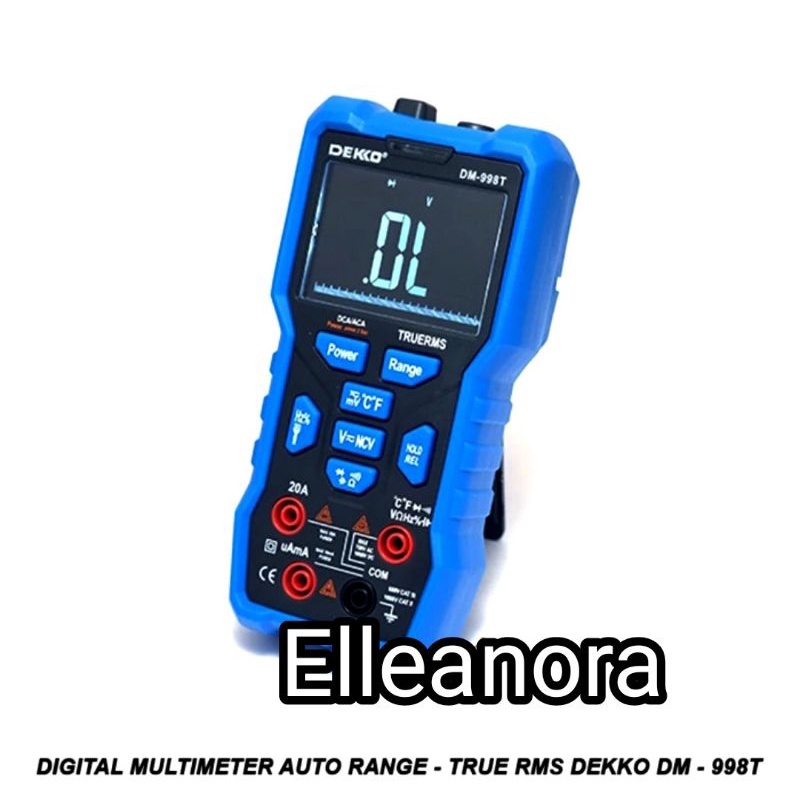 Digital Multimeter Auto Range - True RMS Dekko DM-998T DM 998T DM998T