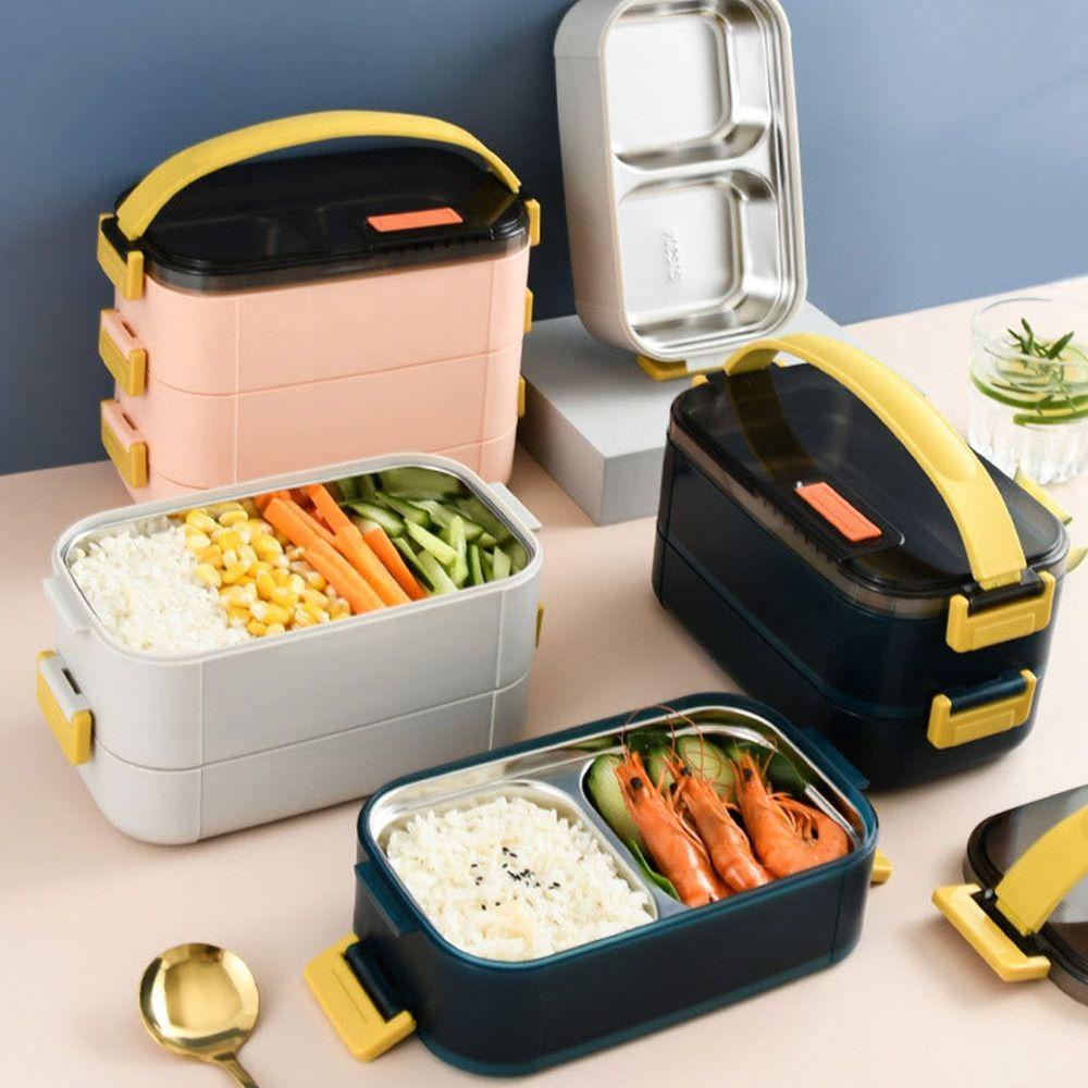 Top Lunch Box Microwave Siswa Pekerja Kantor Wadah Bekal Anti Bocor