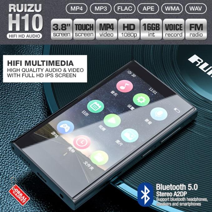 [BISA COD] Ruizu H10 MP3 MP4 Audio Video Player Bluetooth HQ SQ FM FLAC Portable