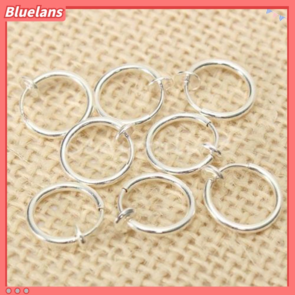 8pcs Cincin Hoop Hidung Non Piercing Bahan Metal Ramah Kulit Untuk Pria