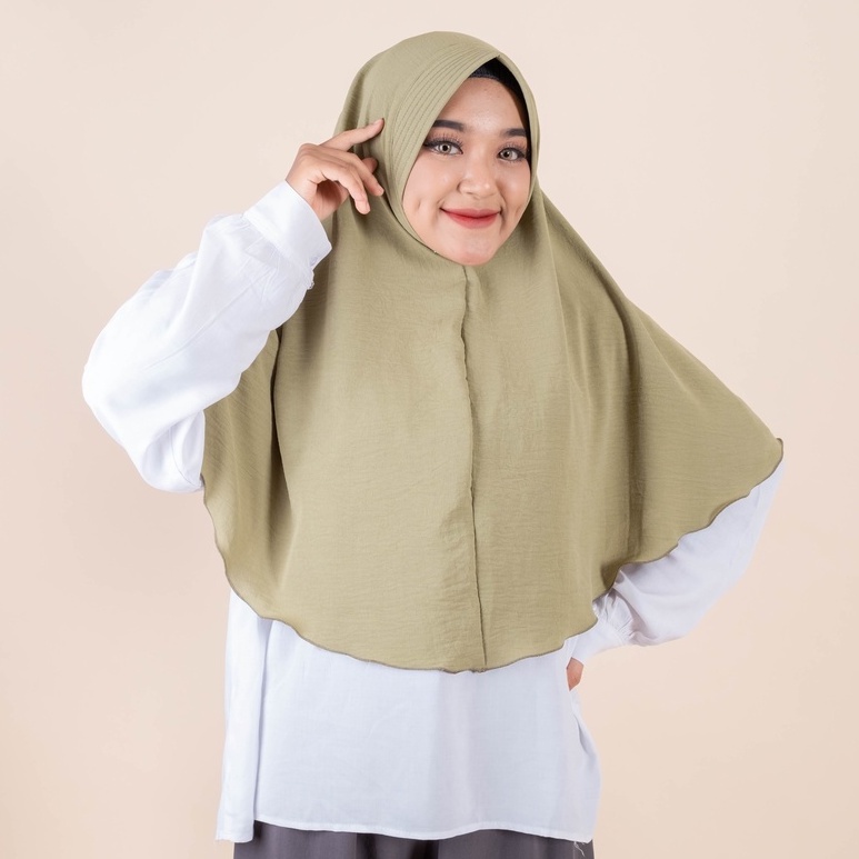 BERGO HASYA BERGO PET CRINKLE AIRFLOW Bergo Maryam Crincle Air Flow Pet