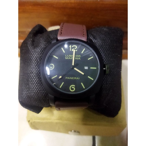JAM TANGAN PRIA LUMINOR PANERAI | TALI KULIT TANGGAL AKTIF