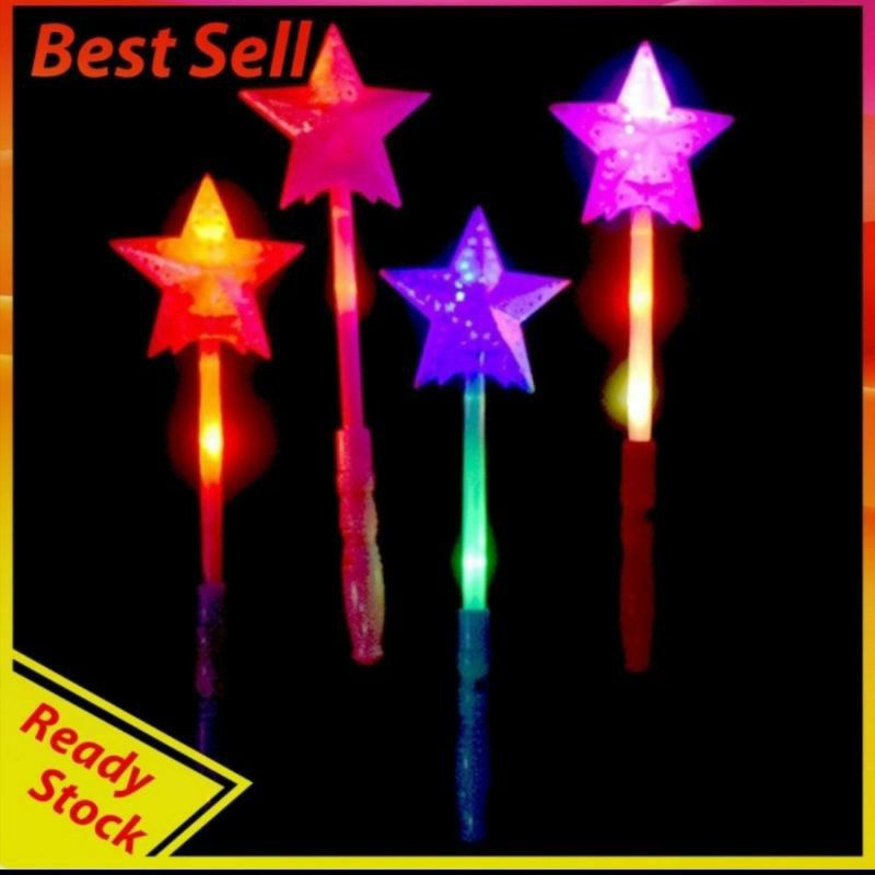 (35cm) STICK STIK LAMPU LED TONGKAT PLASTIK MAINAN ANAK