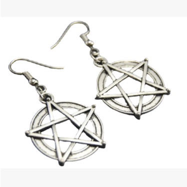 Perhiasan Bentuk pentagram pentagram Bahan alloy Gaya gothic retro Untuk Hadiah