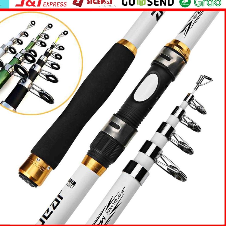 Bestseller✱ GHOTDA Joran Pancing Laut Carbon Kuat Fiber Lentur Telescopic Antena Panjang 2.1m, 2.4m,