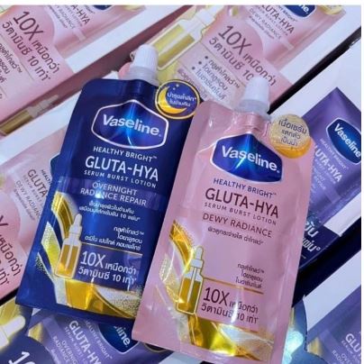 VASELINE GLUTA HYA SACHETS ORIGINAL IMPORT UNILEVER THAILAND