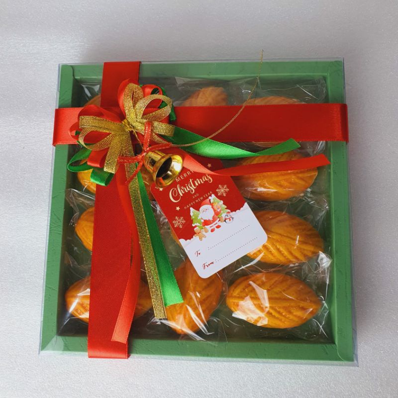DM - Paket Idul fitri Hampers Kue Nastar Daun Wisman Premium Isi 11pcs / Kue Nastar Daun Dijamin Ena