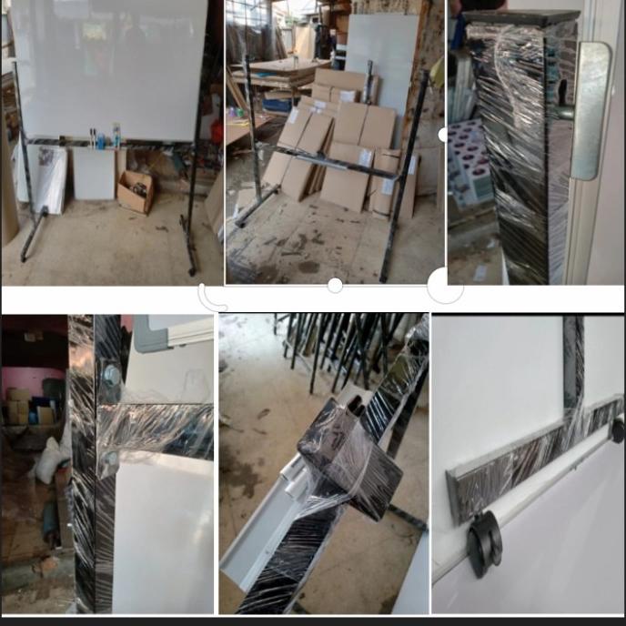 

Papan tulis whiteboard Standing Magnet Single Face ZETTAKI 60x120cm