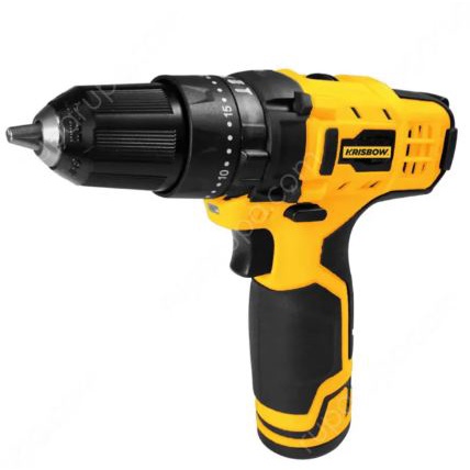 Krisbow Bor Listrik Tanpa Kabel 10 Mm 12v/ Bor Listrik/ Peralatan Listrik/ Bor/cordless