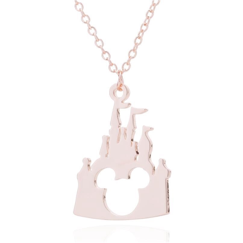 New Necklace Women Cartoon Paradise Castle Mickey Head ins Necklace Women Simple Design