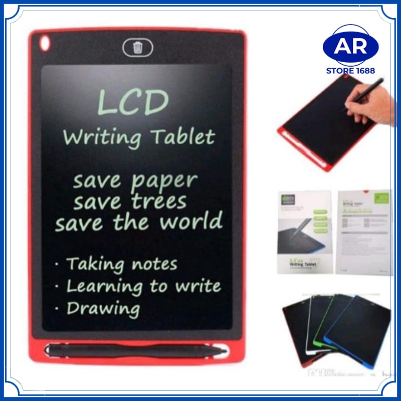 AR-LCD Writing Tablet 8.5 Inch | Drawing Pad | Papan Tulis Anak Dan Dewasa