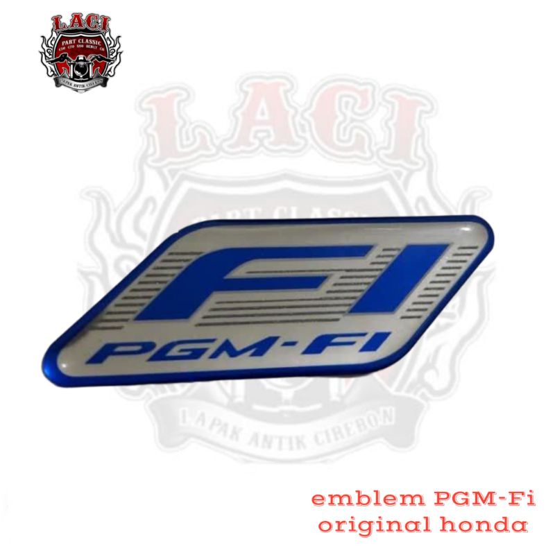stiker emblem logo PGM FI original honda beat scoopy vario revo fi