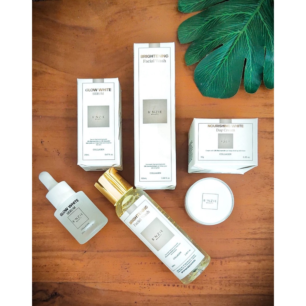 b'nzie beauty paket whitening dan glowing SKINCARE BPOM paket lengkap