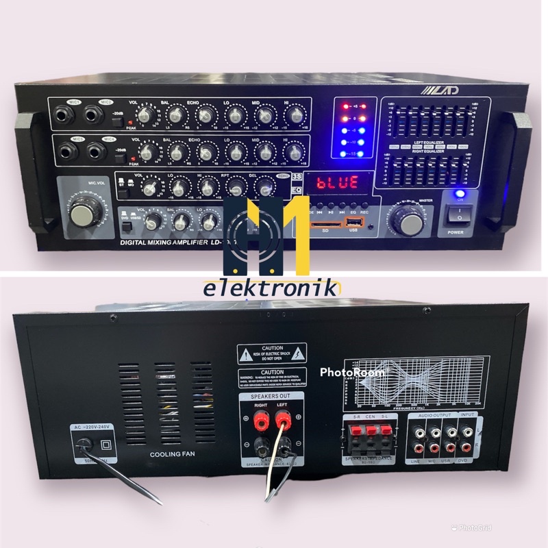 Power Amplifier LAD LD 1000B ampli bluetooth