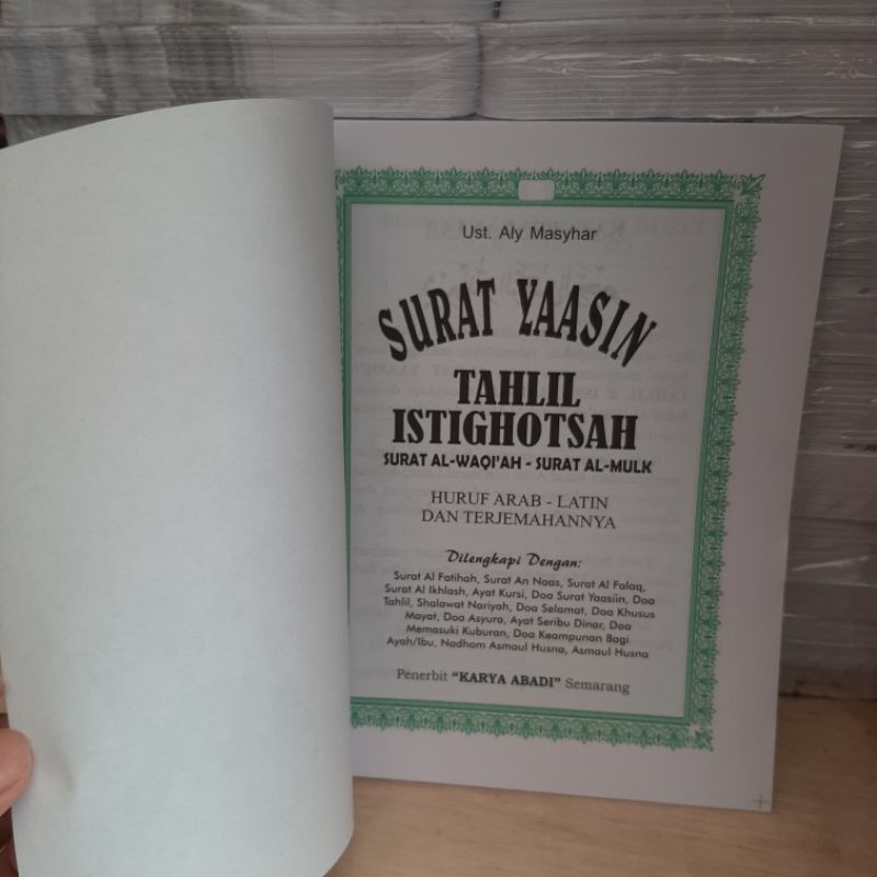 

Buku Isi Yasin Dan Terjemahan 128 Halaman
