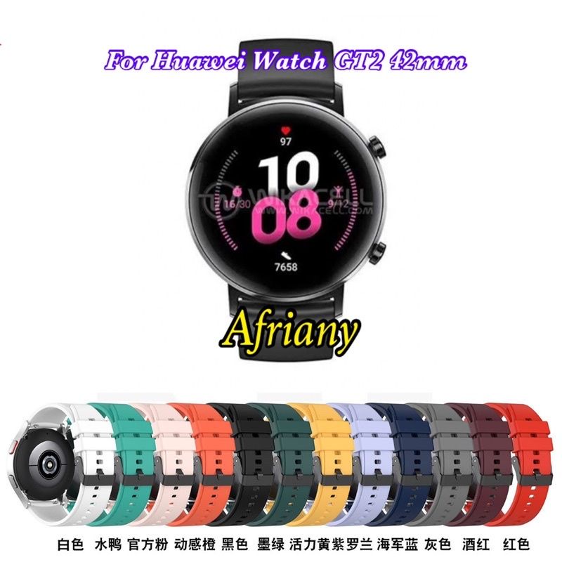 Strap Huawei Watch GT 2 42mm / GT 2 46mm / GT  2E  46mm /GT 2 pro  Rubber Tali Jam