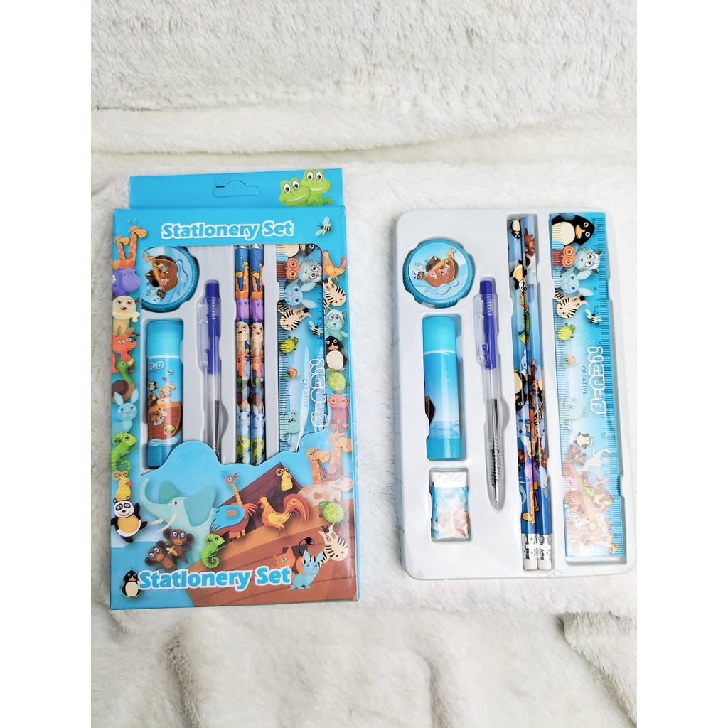 KING [ATS] Alat Tulis Set 7in1 / Stationery Set / Alat Tulis Anak / Alat Tulis Sekolah / Set Alat Tulis 7in1