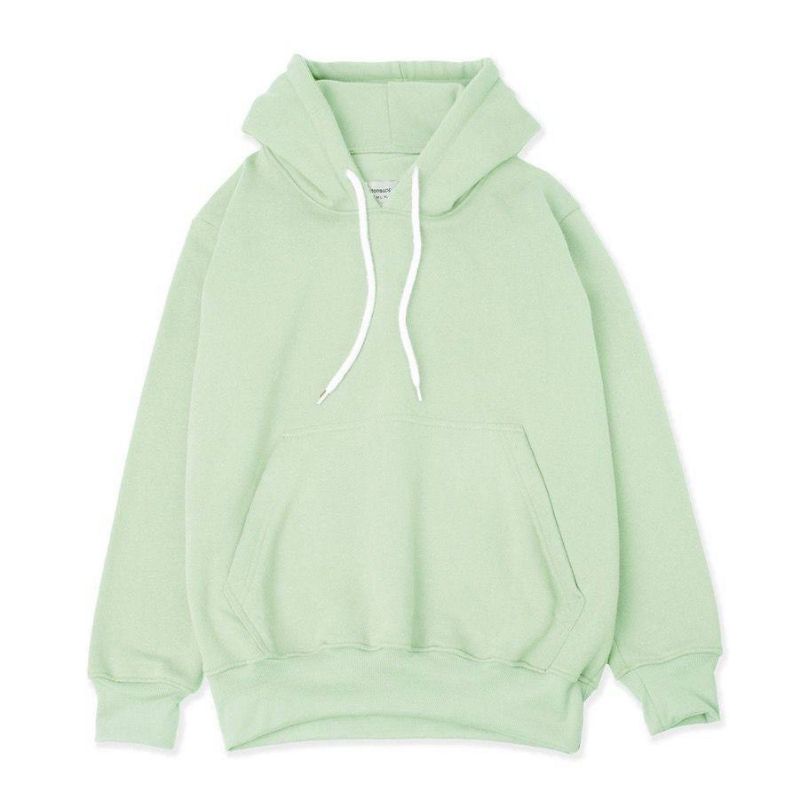 Jaket Hoodie Big Size Pria Wanita Jumbo Warna Hijau Mint Ukuran S M L XL XXL XXXL XXXXL XXXXXL
