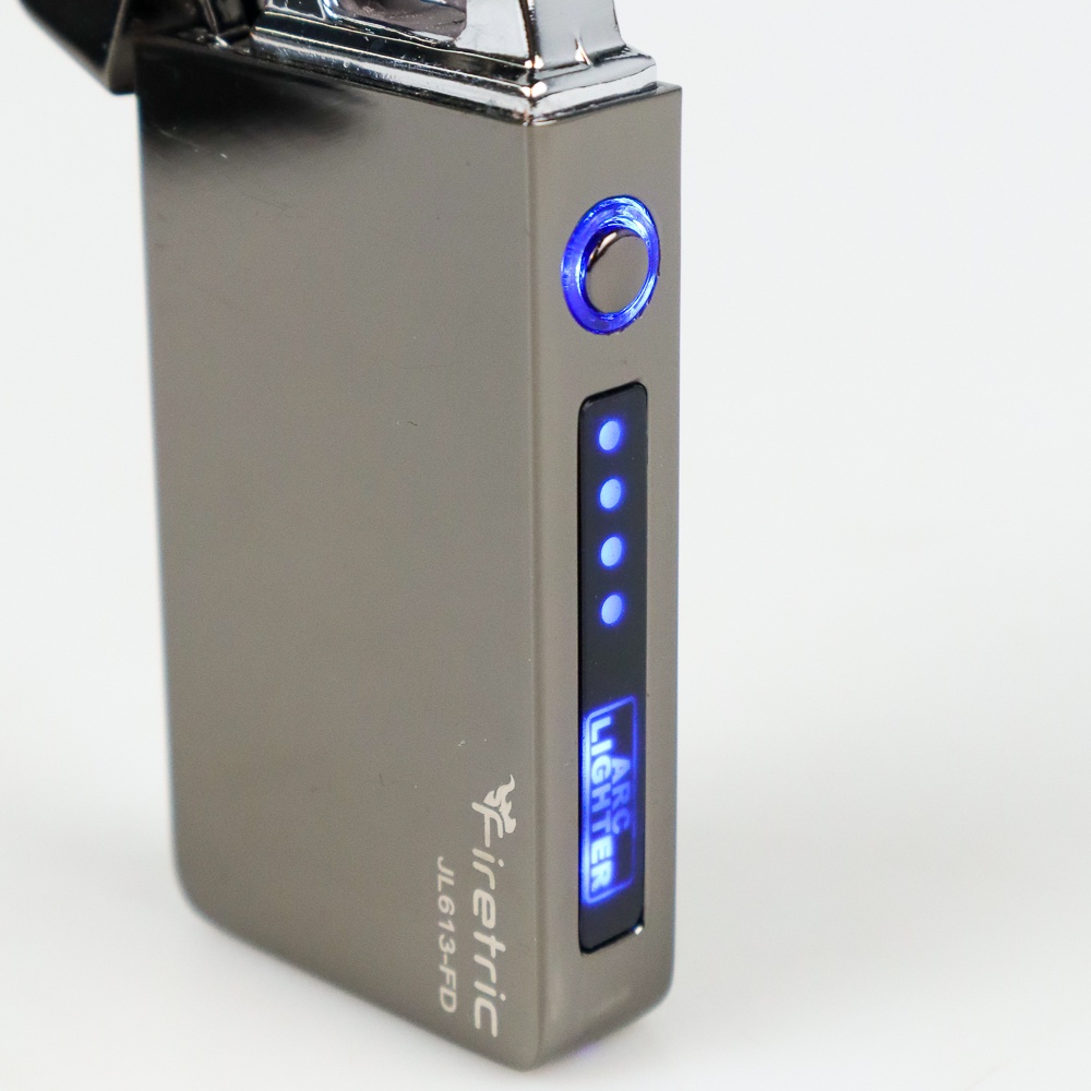 G8UI Firetric Korek Api Elektrik Pulse Plasma Cross Double Arc Lighter - Jl613-fd - Black Or-i