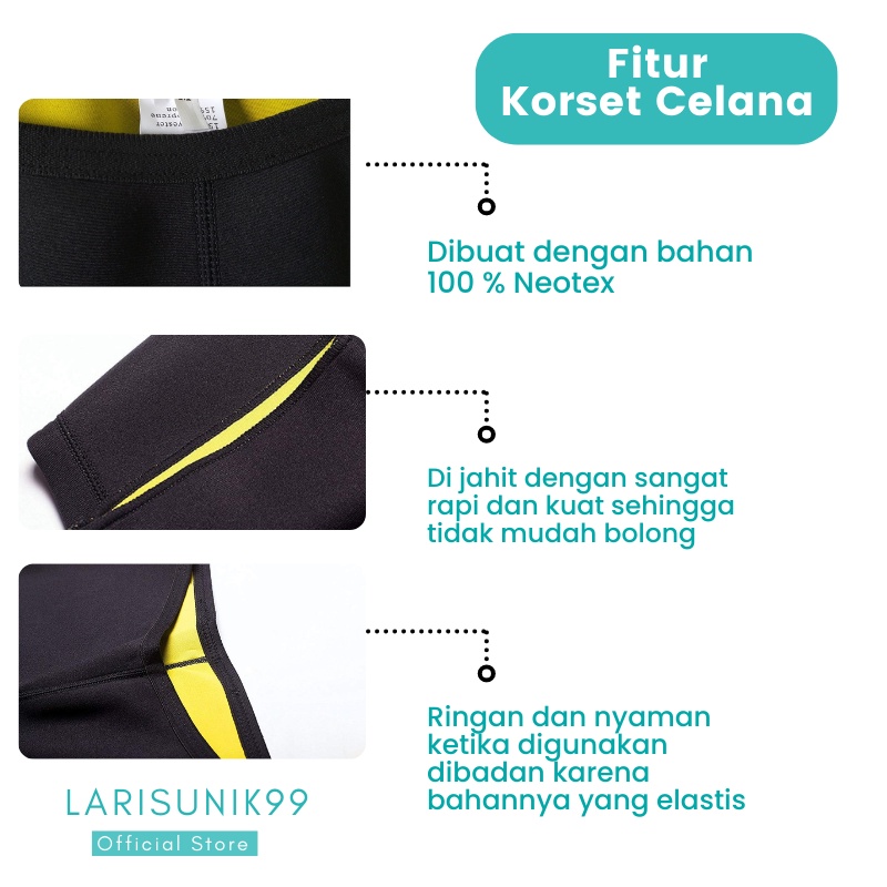 Celana Pembakar Lemak Pelangsing Tubuh Celana Wanita Hot Shaper Pant Korset Penghancur Lemak