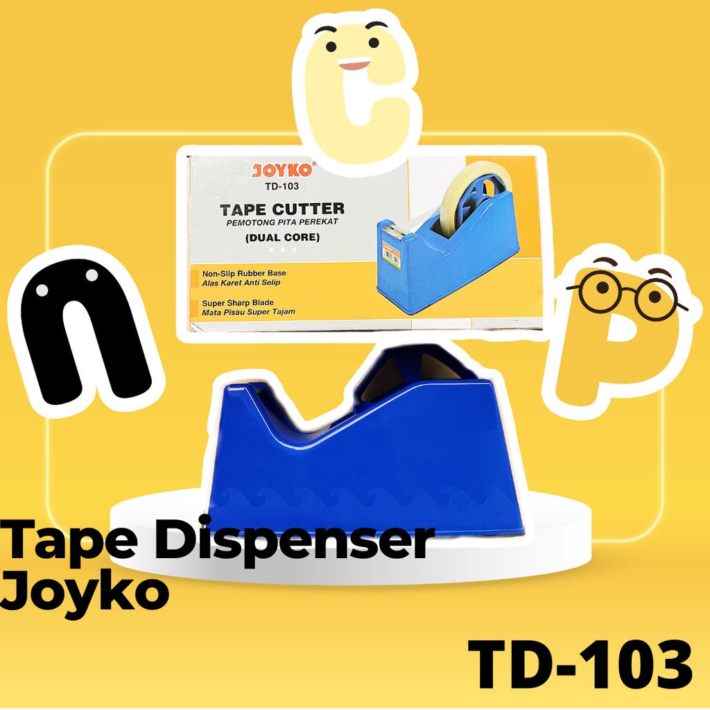 

Tape Cutter Dispenser Lakban kecil Joyko TD-103 TD103