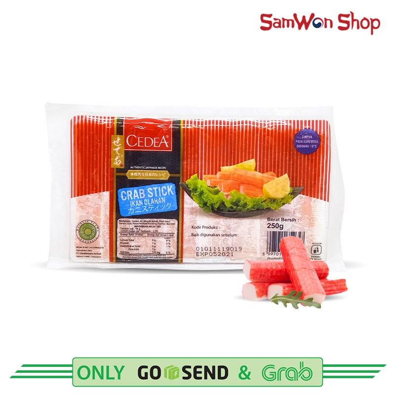 

CEDEA CRAB STICK 250 GR - FROZEN FOOD KEPITING OLAHAN STEAMBOAT
