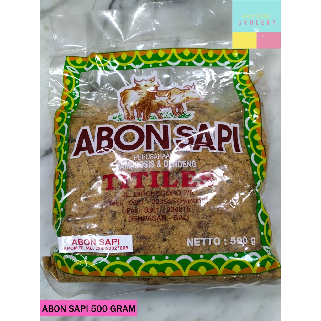 

ABON SAPI TITILES 500 GRAM ABON SAPI TITILES MURAH ABON KHAS BALI ABON SAPI MURAH