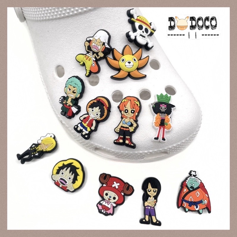 Pin Charms Sepatu Crocs Edisi One Piece DD-17