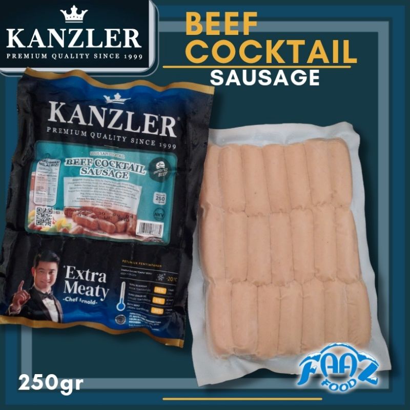 Jual Sosis Sapi Cocktail Kanzler 250gr Beef Cocktail Sausage Sosis