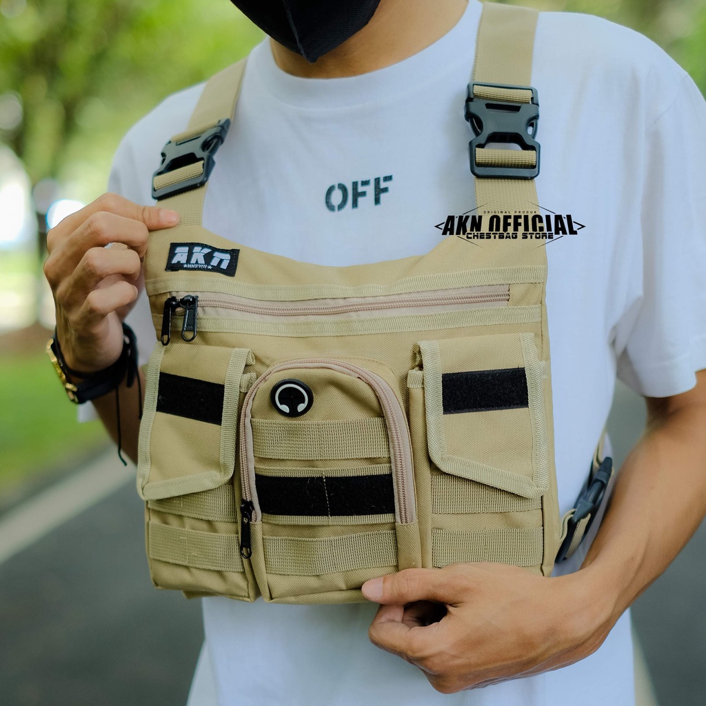 TAS DADA ROMPI TACTICAL ARMY HITAM POLICE ORIGINAL PRIA TERBARU