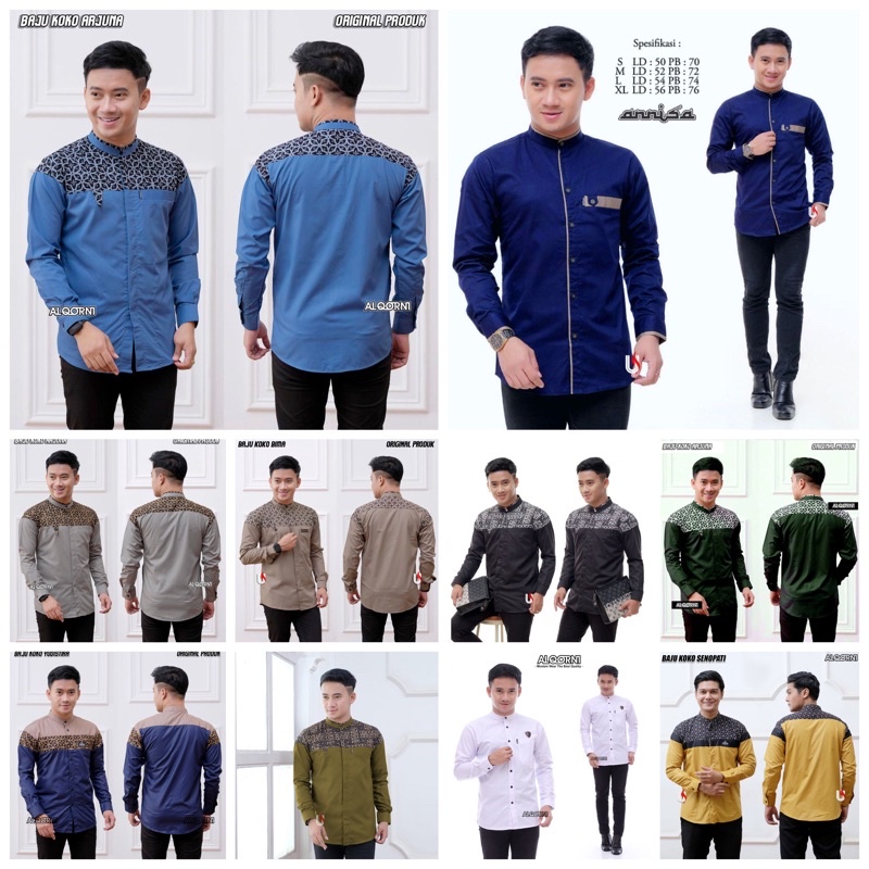 Baju Koko Dewasa, Baju Koko Lengan Panjang (Original) Al-Qorni, Baju koko Hadroh