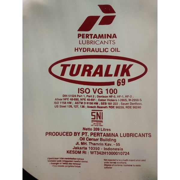 Turalik 69 iso VG 209ltr