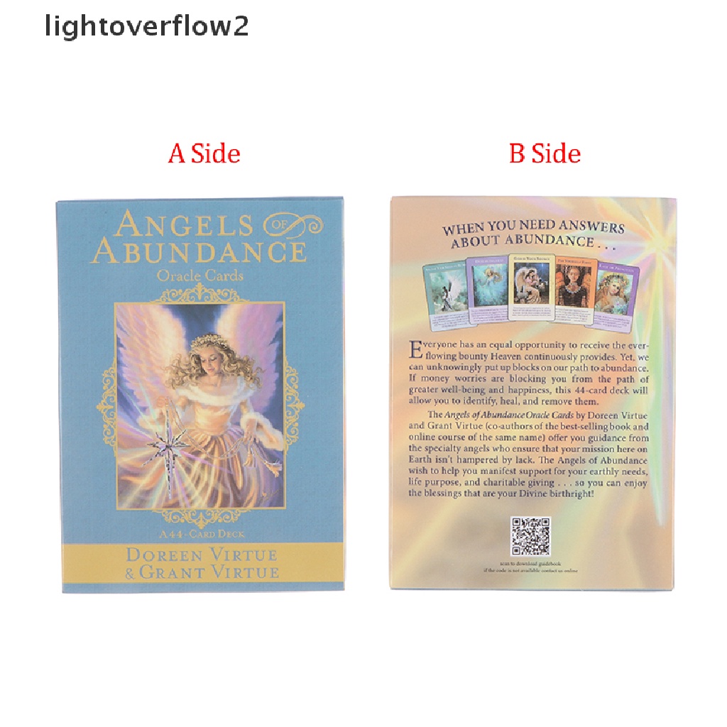 (lightoverflow2) Kartu Tarot Angels of Abundance Oracle Untuk Pesta