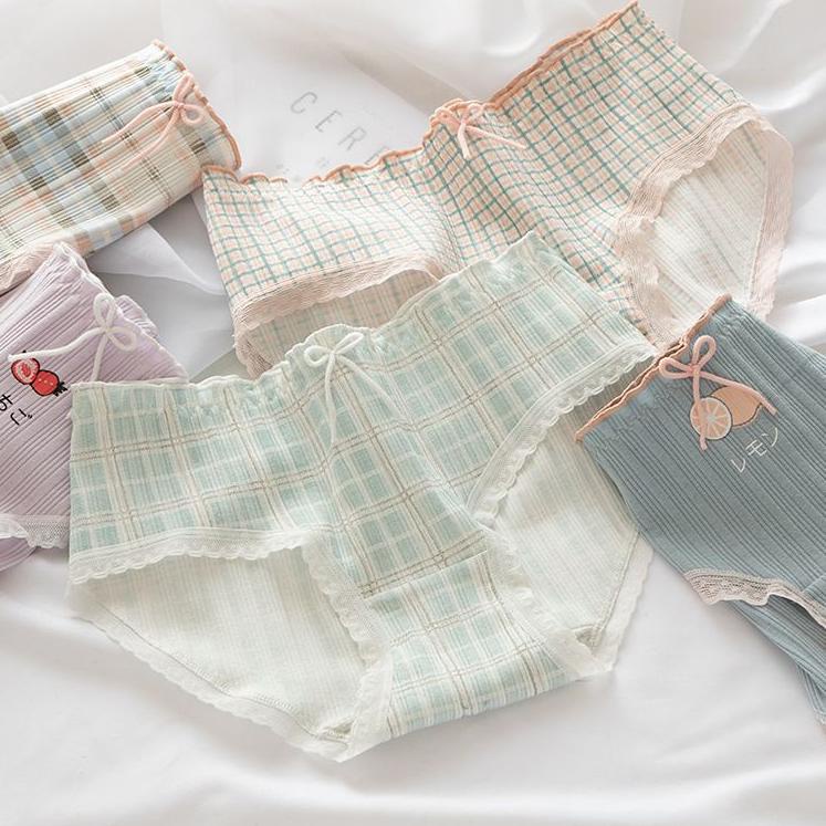 Code0r5Qf--[ LINGERIE MASTER ] - (C-38) Celana Dalam CD Wanita Korea Motif Lucu Imut Katun Undies Im