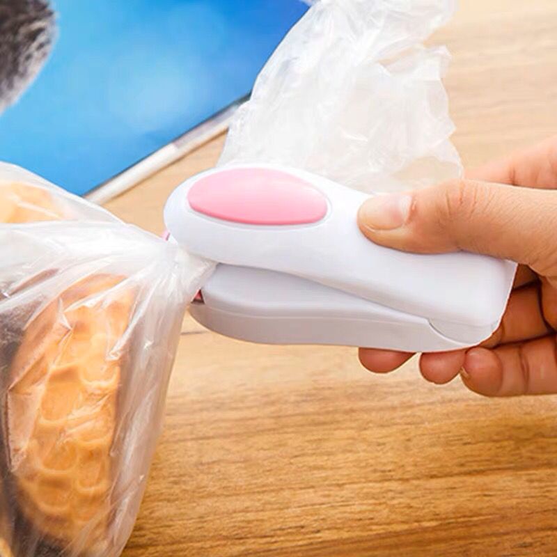 Mini Sealer Pengemas Makanan Alat Mini Hand Sealer Perekat Plastik Makanan Electric Mini
