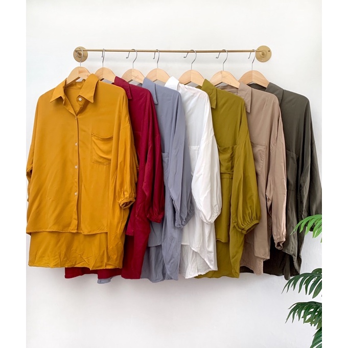 HANNA SHIRT || KEMEJA RAYON OVERSIZE